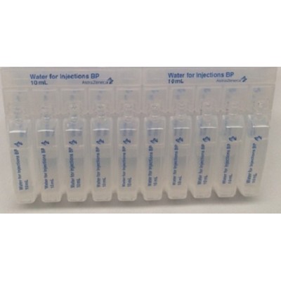 Water For Injection Poly Ampoules 10ml Pfizer Sale Item Exptry Date 4/2020 50/box