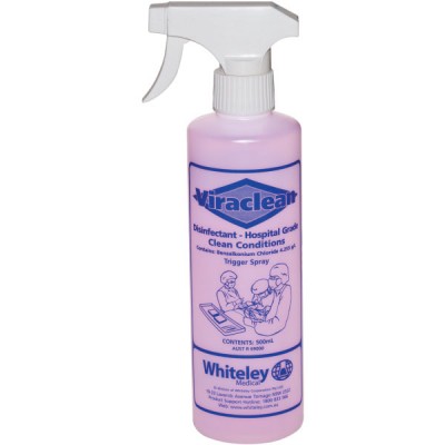 Viraclean Disinfectant Whitely Hospital Grade 500ml squeeze Bottle With Trigger