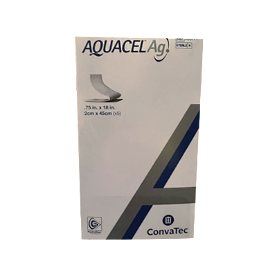 Aquacel Ag Hydrofiber Dressing Silver Ribbon 45cm x 2cm 403771