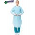 Gowns Thumb-Hook Impervious Open Back BLUE - Ctn/75