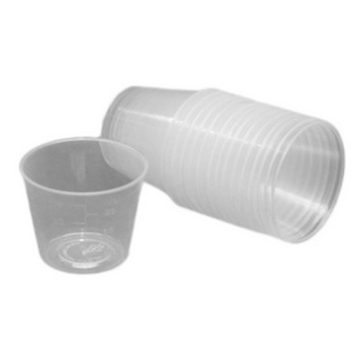 Medicine Cup 30ml Clear (2.5ml-30ml Markings) Pkt 50