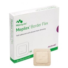 Mepilex Border Flex With Safetac Technology 12.5cm X 12.5cm Self Adherent Soft Silicone Foam Dressing 595011