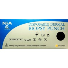 Nia Dermal Biopsy Punch Sterile Disposable Suregrip Handle Size 1.5mm 10/box