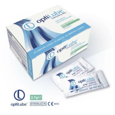 First Aid Optilube Gel Sterile Medical Lubricating Jelly 2.7gm Sachets 144/box