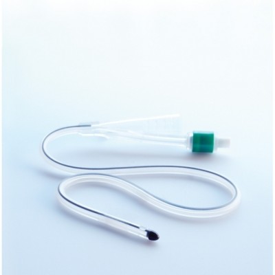 Releen Foley Male Silicone Catheter 40cm 10ml FG12 - FG22 for both urethral and suprapubic use