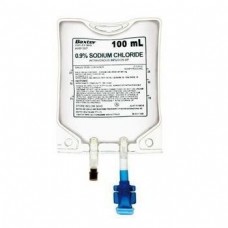 Saline Intravenous 0.9% Sodium Chloride 100ml Freeflex Baxter Bag  (Ahb1307) Sale Item Exp 3/22