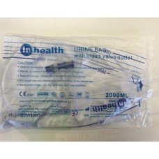 Urine Drainage Bag 2000ml Sterile With Cross Valve Outlet