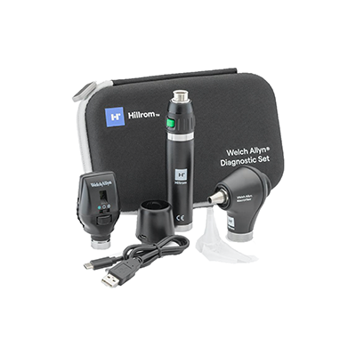Welch Allyn® 3.5V Portable Diagnostic Set, Coaxial LED Hard Case