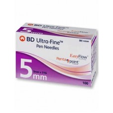 BD Ultra-Fine Pen Needles 31Gx5mm -100/Box 320569 BD Ultra-Fine Pen Needles 31Gx5mm -100/Box 320569