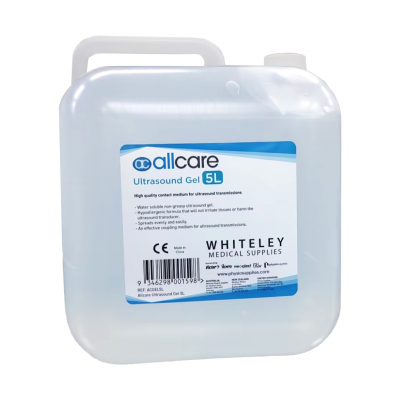 AllCare Clear Hypoallergenic Ultrasound Gel - 5 Litre