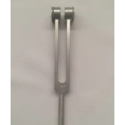 Armo Superior Quality Tuning Fork C128 Brushed Aluminium With Weights Armo Superior Quality Tuning Fork C128 Brushed Aluminium With Weights
