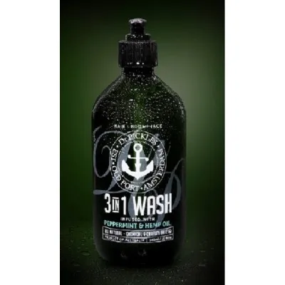Dr Pickles 3 In 1 Hair Body Face Wash Infused With Peppermint And Hemp Oil 500ml Dr Pickles 3 In 1 Hair Body Face Wash Infused With Peppermint And Hemp Oil 500ml