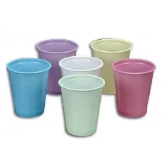 Plastic Drinking Cups 200ml Disposable Cafe Bar Parties 1000/box Various Colours