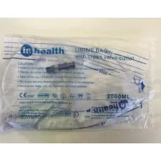 Urine Drainage Bag 2000ml Sterile With Cross Valve Outlet Urine Drainage Bag 2000ml Sterile With Cross Valve Outlet