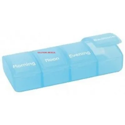 Pill Box 4 Compartments Morn-noon-eve- Bed X1 Pill Box 4 Compartments Morn-noon-eve- Bed X1