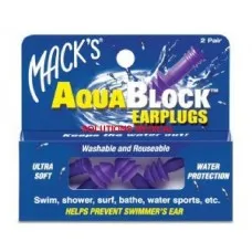 Macks Aqua Block Ear Plugs 2 Pairs/pkt (Mack's) Macks Aqua Block Ear Plugs 2 Pairs/pkt (Mack's)