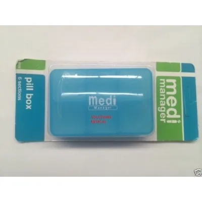 Pill Box 6 Compartments With Removable Dividers X1 Pill Box 6 Compartments With Removable Dividers X1