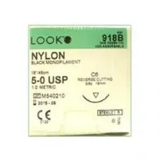 Look Sutures Box 12 Nylon Size 5.0 Usp Non Absorbable Monofilament Black Look Sutures Box 12 Nylon Size 5.0 Usp Non Absorbable Monofilament Black