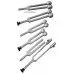 Armo Superior Quality Tuning Fork C128 Brushed Aluminium With Weights Armo Superior Quality Tuning Fork C128 Brushed Aluminium With Weights