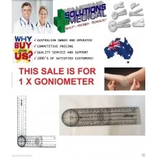 Liberty Plastic Goniometer 180⺠7.5" 19cm Calibrated Range Movement Measure Liberty Plastic Goniometer 180⺠7.5" 19cm Calibrated Range Movement Measure