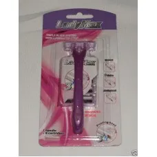 Triple Blade System With Lubricated Strip 1 Handle 6 Cartridges Pink Lady Triple Blade System With Lubricated Strip 1 Handle 6 Cartridges Pink Lady