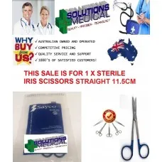 Iris Scissors Straight Sterile Single Use Medical Instrument Sayco Quality Iris Scissors Straight Sterile Single Use Medical Instrument Sayco Quality
