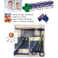 Instrument 3 Pack Gillies Forceps Mayo Heger Needle Holder Iris Scissors