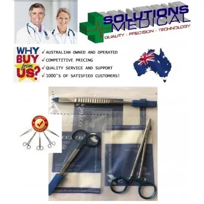 Instrument 3 Pack Gillies Forceps Mayo Heger Needle Holder Iris Scissors Instrument 3 Pack Gillies Forceps Mayo Heger Needle Holder Iris Scissors