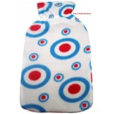 Hot Water Bottle Fleece Cover Circles (X1) Hot Water Bottle Fleece Cover Circles (X1)
