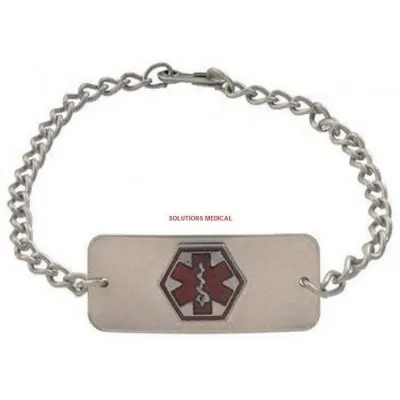 Emergency Bracelet (Blank) Stainless Steel Medic Alert Emergency Bracelet (Blank) Stainless Steel Medic Alert