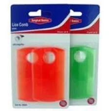 Lice Comb Plastic With Magnifier 2/pkt Coloured Lice Comb Plastic With Magnifier 2/pkt Coloured
