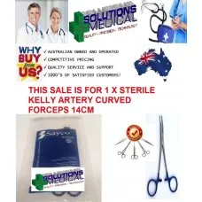 Kelly Curved Artery Forceps Sterile Single Use Medical Instrument Sayco Sale Item Exp 6/26 Kelly Curved Artery Forceps Sterile Single Use Medical Instrument Sayco Sale Item Exp 6/26