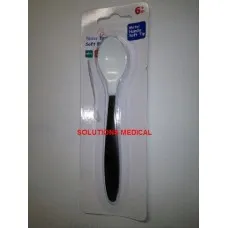 Soft Bit Spoon Metal Handle Bpa Free (X1) Soft Bit Spoon Metal Handle Bpa Free (X1)