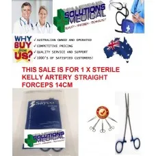 Kelly Straight Artery Forceps Sterile Single Use Medical Instrument Sayco