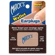 Macks Roll Ups - Wallet Ear Plugs 4 Pairs/pkt (Mack's) Macks Roll Ups - Wallet Ear Plugs 4 Pairs/pkt (Mack's)