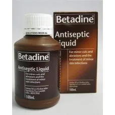 Betadine Povidone Iodine Antiseptic Solution 100ml (X1) Betadine Povidone Iodine Antiseptic Solution 100ml (X1)