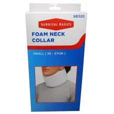 Surgical Basics Soft Foam Collar White Small 28-37cm Surgical Basics Soft Foam Collar White Small 28-37cm