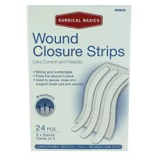 Surgical Basics Wound Closure Strips 6x75mm 24 Strip Pack
