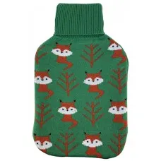 Hot Water Bottle Cover Fox Pattern Hot Water Bottle Cover Fox Pattern