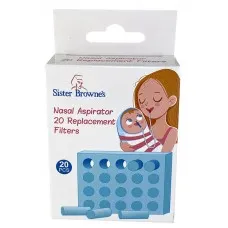 Sister Browne's Baby Nasal Aspirator Replacement Filters 20/Packet (Formerly NoseFrida) Snot sucker Sister Browne's Baby Nasal Aspirator Replacement Filters 20/Packet (Formerly NoseFrida) Snot sucker