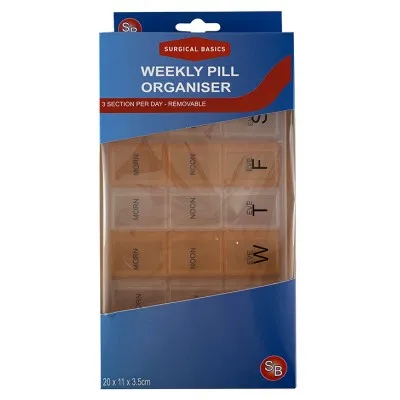 Surgical Basics Pill Box 3 Section 7 Days Surgical Basics Pill Box 3 Section 7 Days