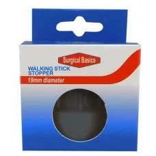 Walking Stick Cane Rubber Stopper 19mm Grey Walking Stick Cane Rubber Stopper 19mm Grey