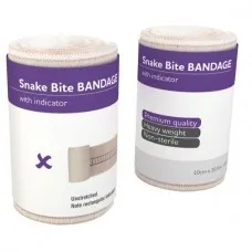 Snake Bite Bandages With Compression Indicator 10cm Width X 4.5m Stretched x6 Pieces Snake Bite Bandages With Compression Indicator 10cm Width X 4.5m Stretched x6 Pieces