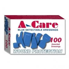 Bandaids Food Safe Blue Detectable Strips Sterile Waterproof 100 Assorted Bandaids Food Safe Blue Detectable Strips Sterile Waterproof 100 Assorted