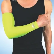 Bodyassist Compression Sports Arm Sleeve Lime Green Bodyassist Compression Sports Arm Sleeve Lime Green