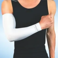 Bodyassist Compression Sports Arm Sleeve White Bodyassist Compression Sports Arm Sleeve White