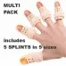 Finger Cot Splint Set of Five Sizes Multi Pack Finger Cot Splint Set of Five Sizes Multi Pack