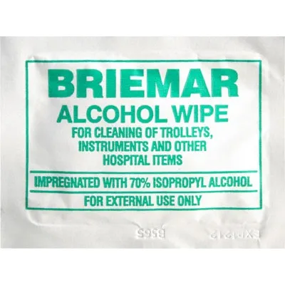 Briemarpak Alcohol Wipes, Medical Wipes Swabs - Sterile Briemarpak Skin Cleansing 