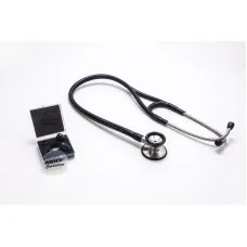 Premium Cardiology Stethoscope Dual Head Abn Stainless Steel Black X1