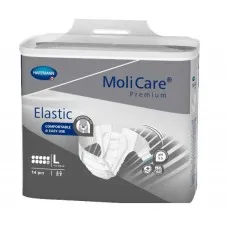 Molicare Premium Elastic 10 Drops Slip Large 14/Pkt Waist 115 - 145 cm Unisex 4200ml 165673 Molicare Premium Elastic 10 Drops Slip Large 14/Pkt Waist 115 - 145 cm Unisex 4200ml 165673
